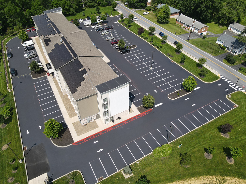 Giving a Harrisburg Hotel Parking Lot a Fresh Start