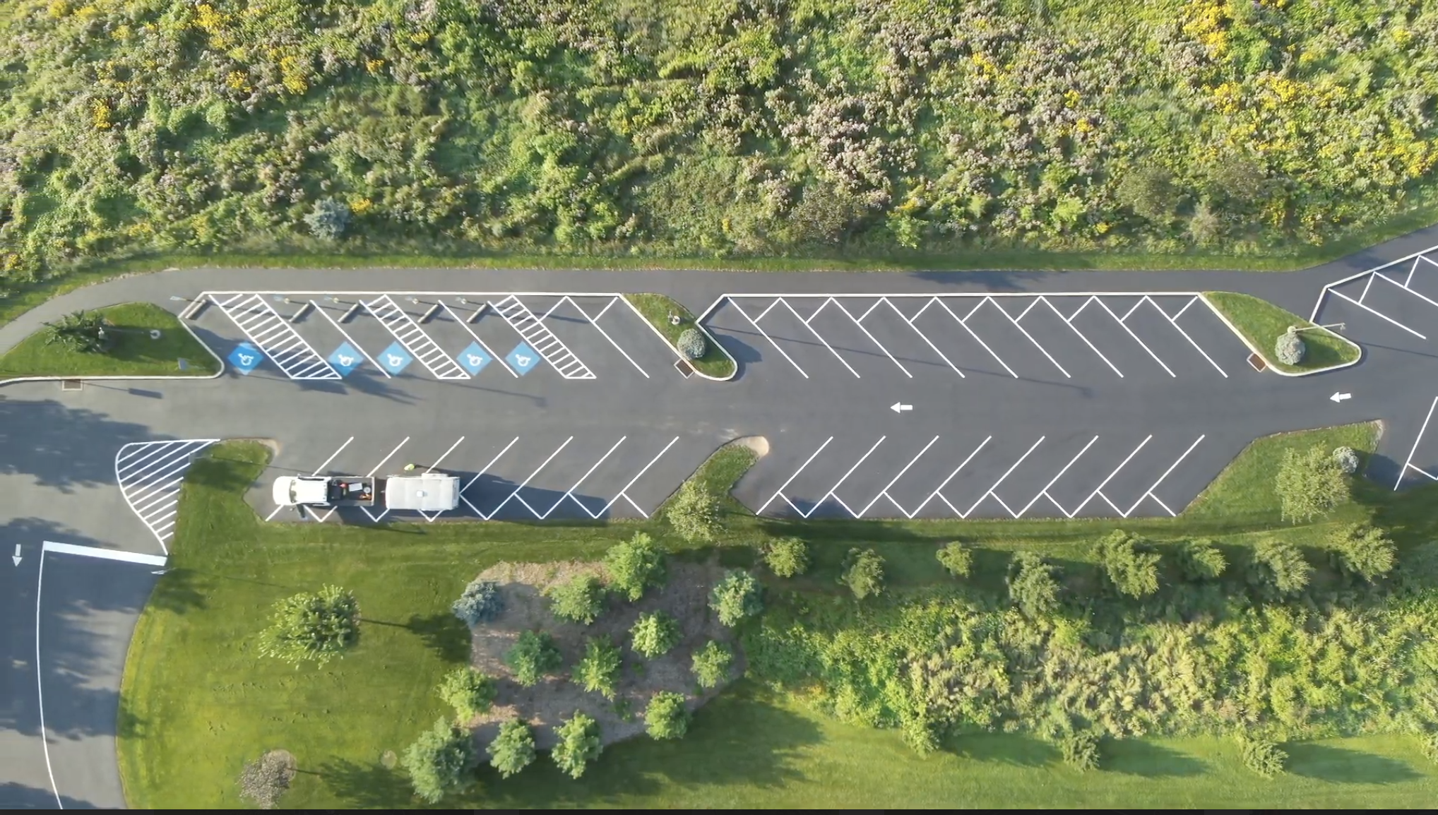 Overnight Transformation at Hershey Gardens: Smooth Paths and a Fresh Parking Lot Finish