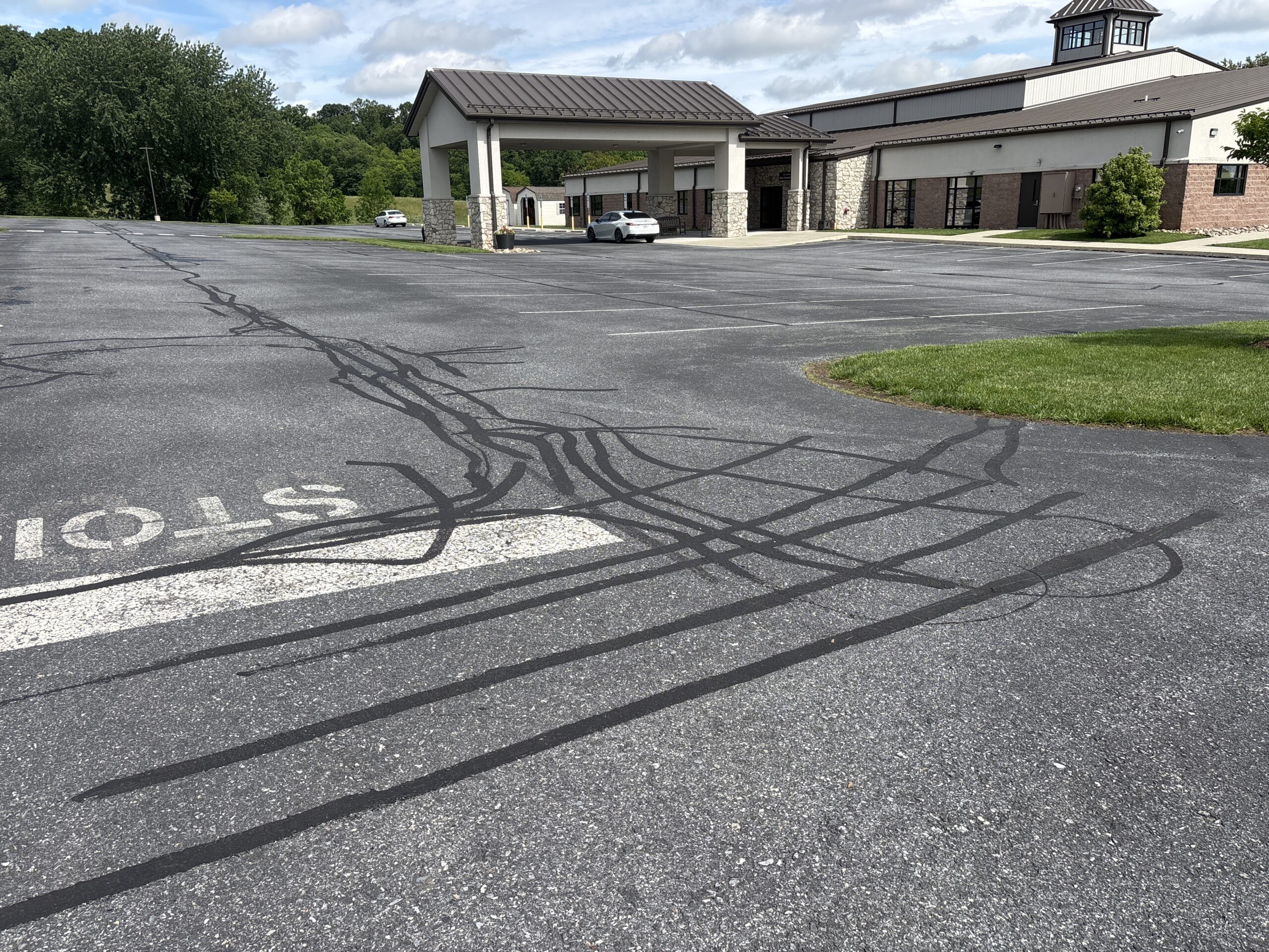 Crack Sealing at Living Hope Church in Middletown, PA, Helped Protect a Busy Parking Lot