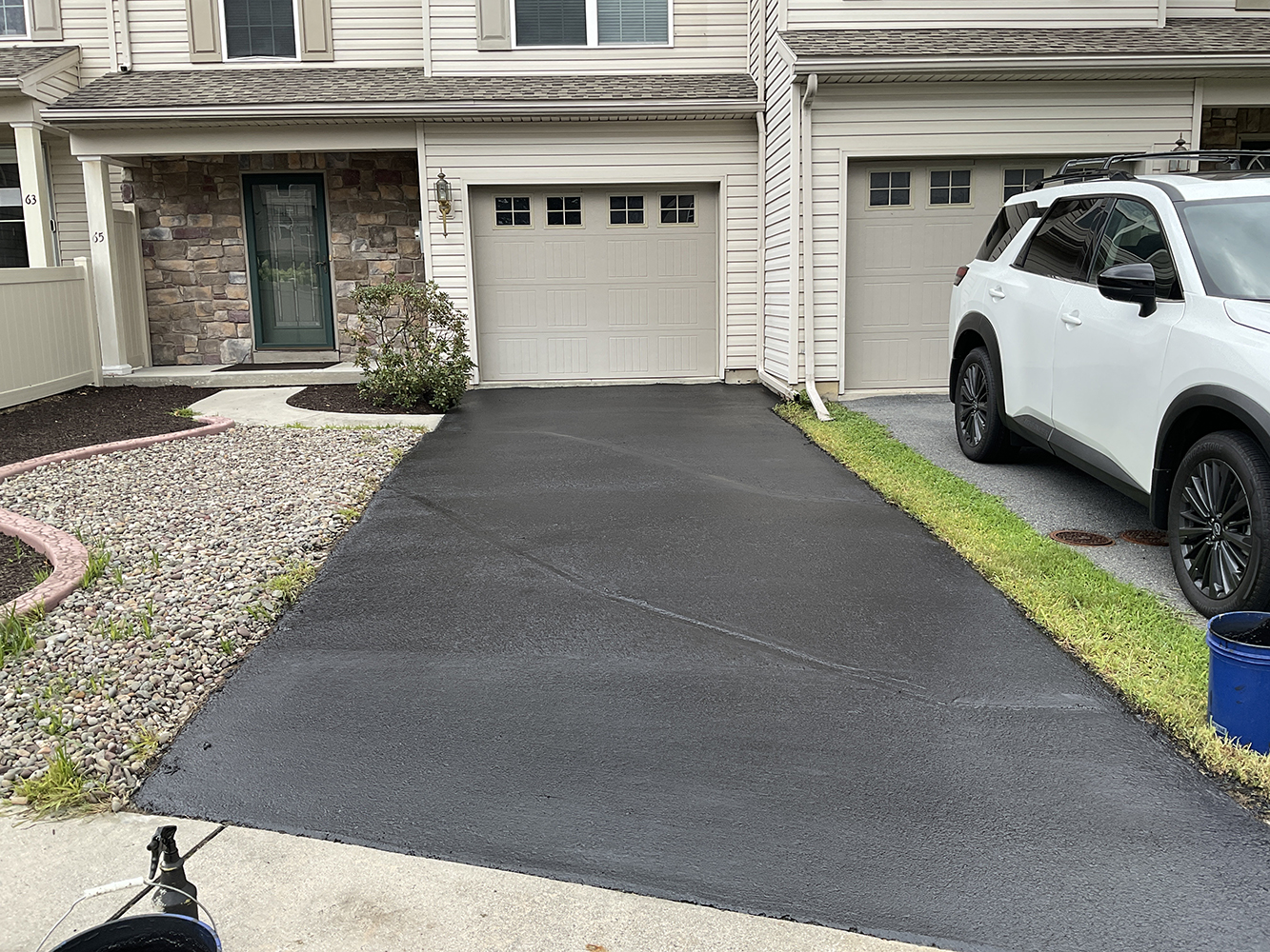 Crack Filling and Sealcoating Give an Enola, PA Driveway a Clean New Finish