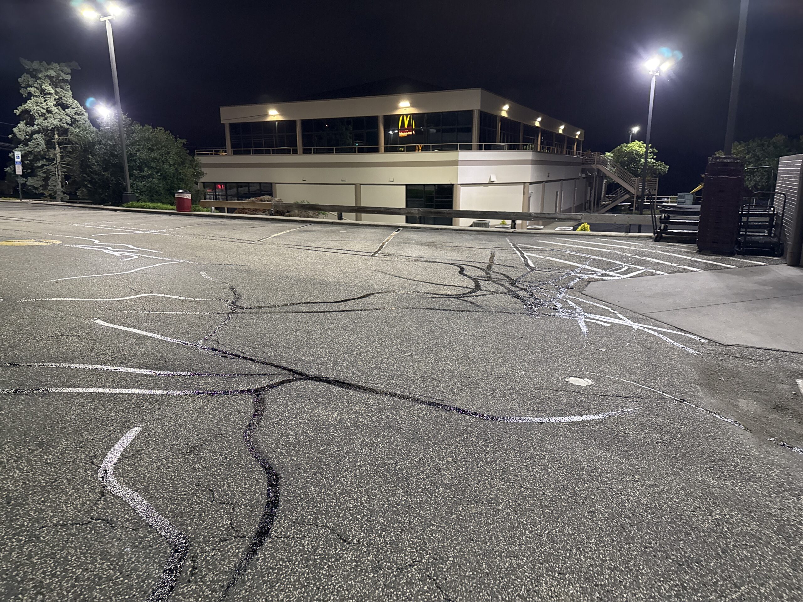 Crack Sealing Across Pickup and Exit Areas at a McDonald’s in Lemoyne, PA